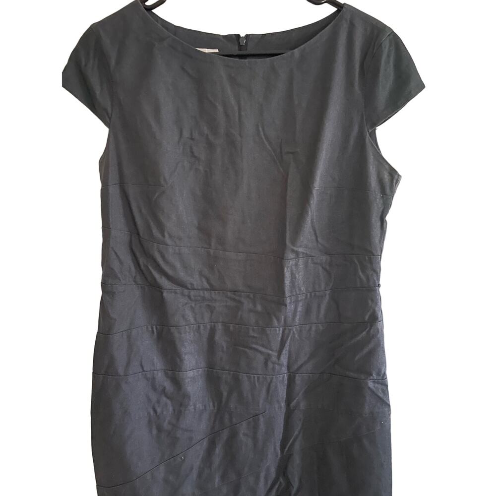 ALYX LIMITED, SZ 12, Charcoal Stretch Denim type fabric. fitted, flattering, A07